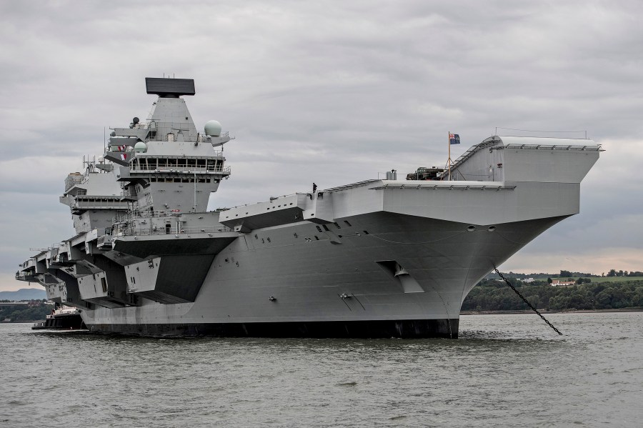 HMS Queen Elizabeth conducts vital system tests off the coast of Scotland