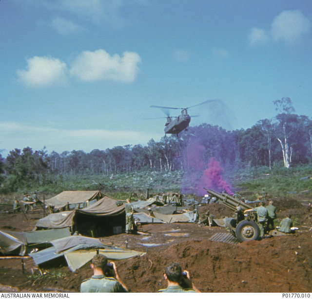 102 Bty arrive at Coral 2